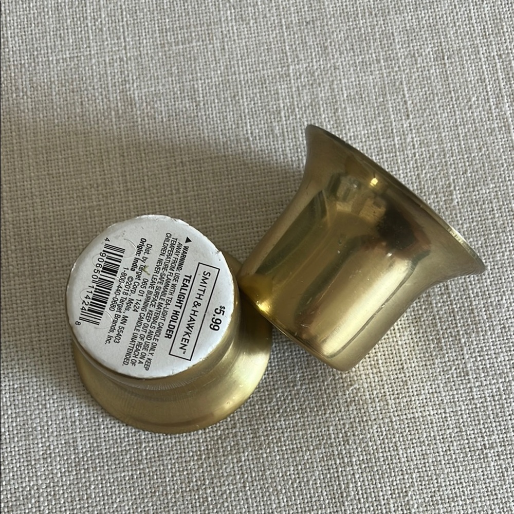 Gold Metal tea light holders